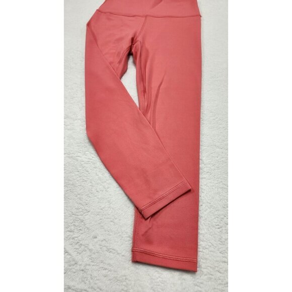 Athleta TRANSCEND 7/8 TIGHT Coral Pink Leggings Medium - Picture 8 of 10